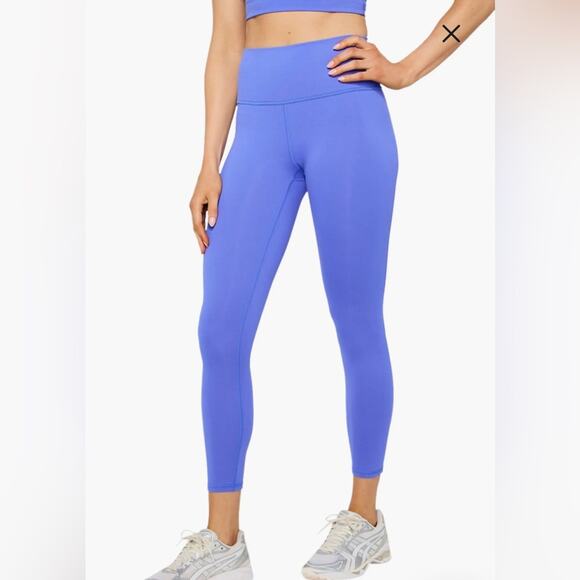 Fabletics MOTION 360 High Waisted Vibrant Sapphire Sky Blue Purple Leggings SZ M - Picture 2 of 10